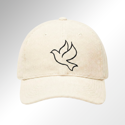 Embroidered-Peace Corduroy Cap