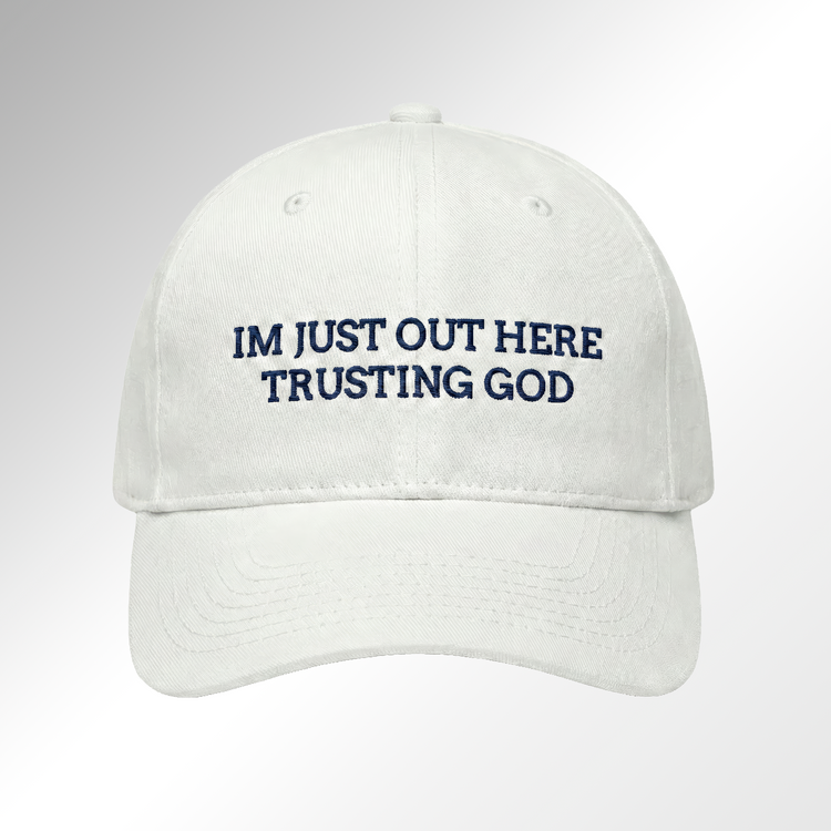 Faith-Embroidered Cotton Cap