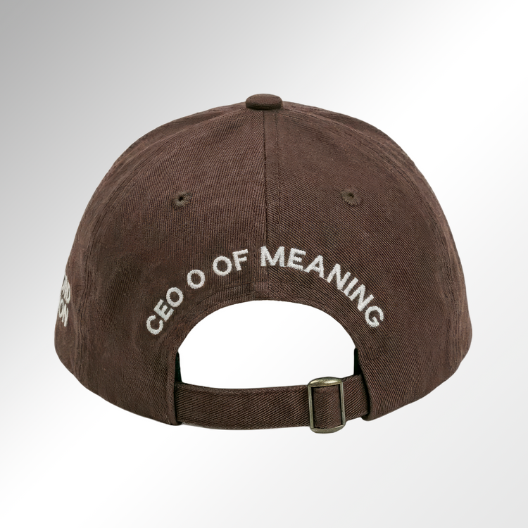 Ceo of meaning-Embroidered Cotton Cap