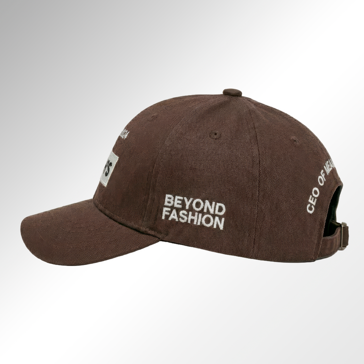 Ceo of meaning-Embroidered Cotton Cap