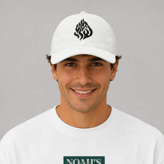 Embroidered-Keep Going Corduroy Cap