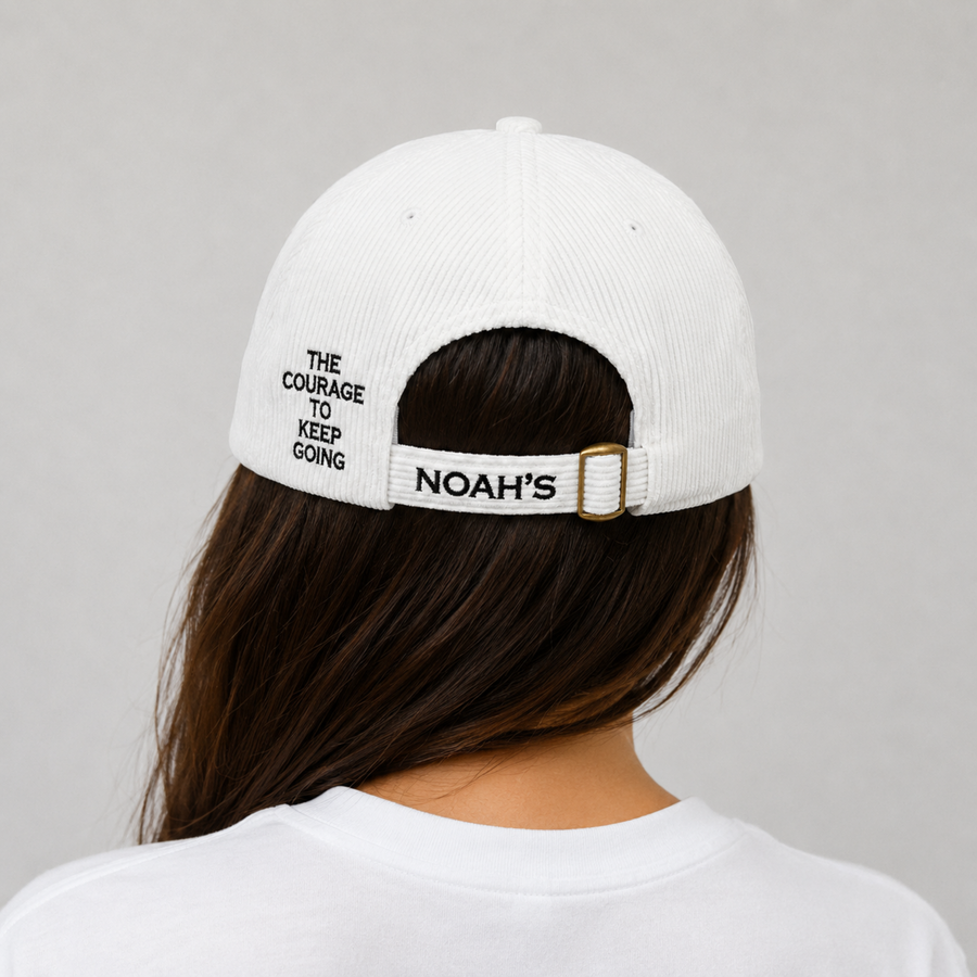 Embroidered-Keep Going Corduroy Cap