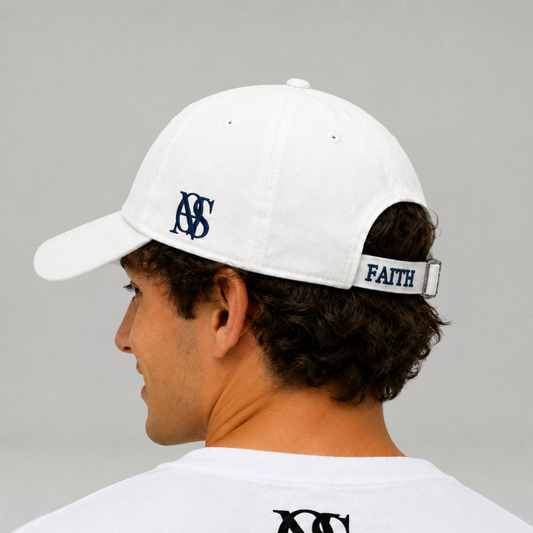 Faith-Embroidered Cotton Cap