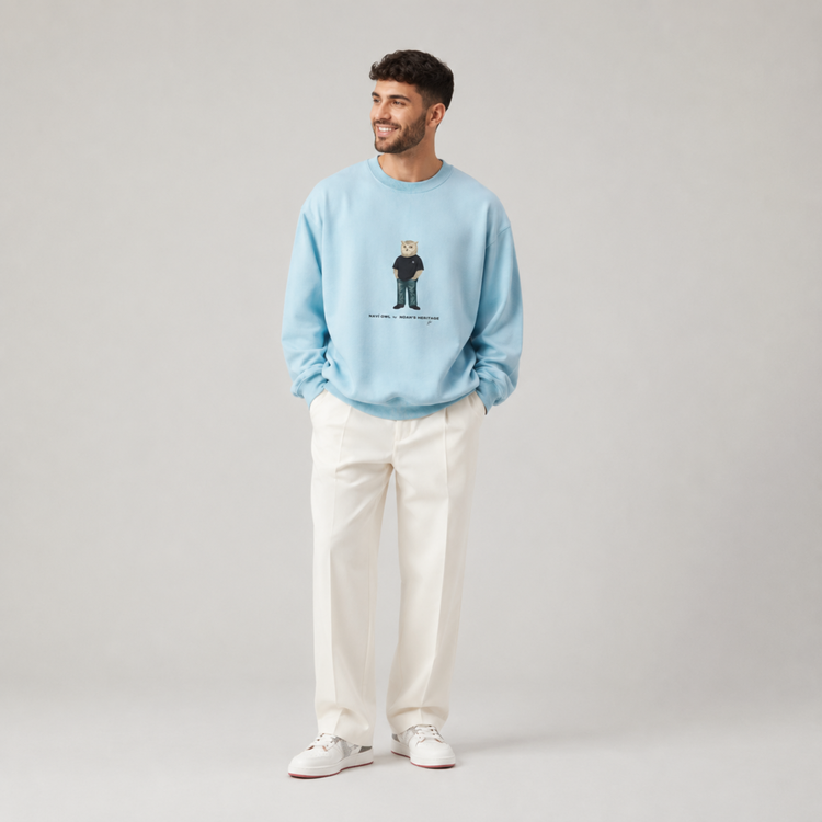 Navi Owl Style Fleece Sweatshirt