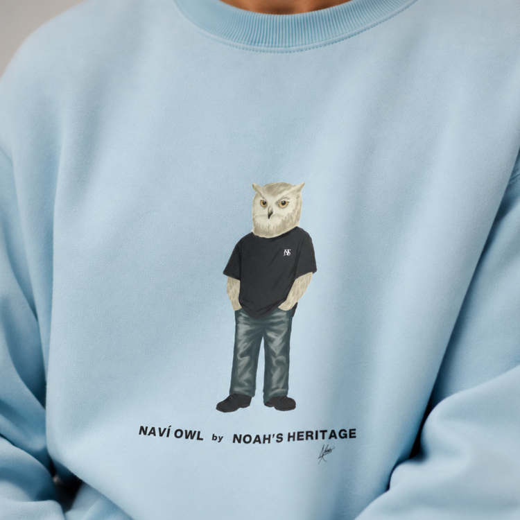 Navi Owl Style Fleece Sweatshirt