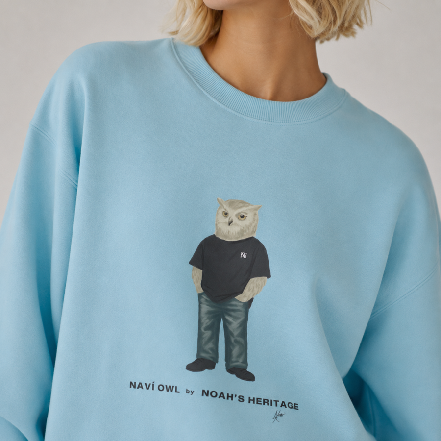 Navi Owl Style Fleece Sweatshirt