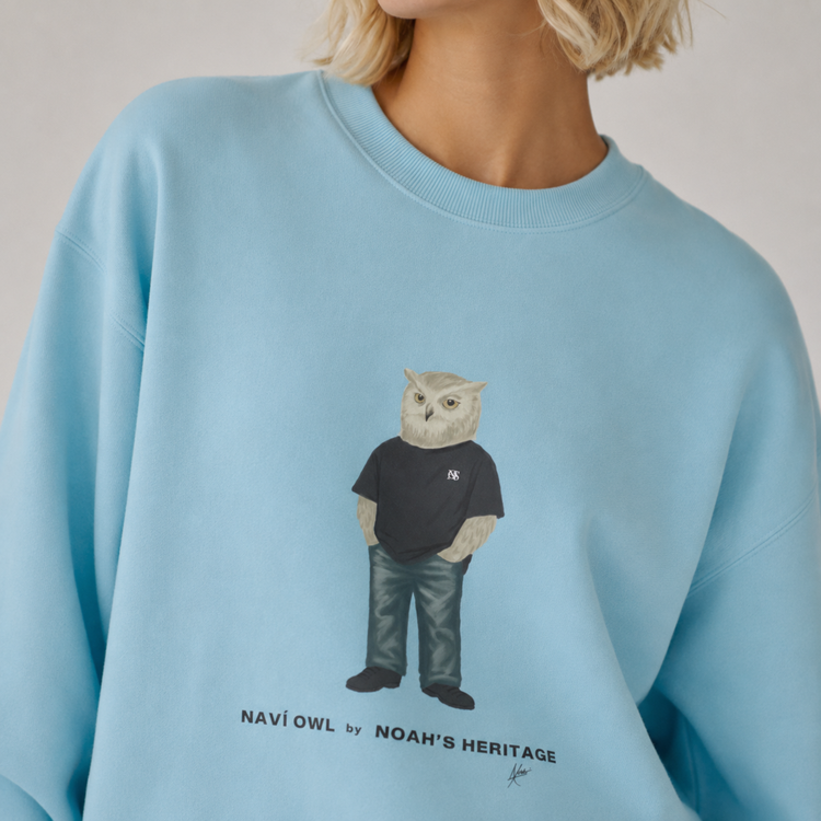 Navi Owl Style Fleece Sweatshirt