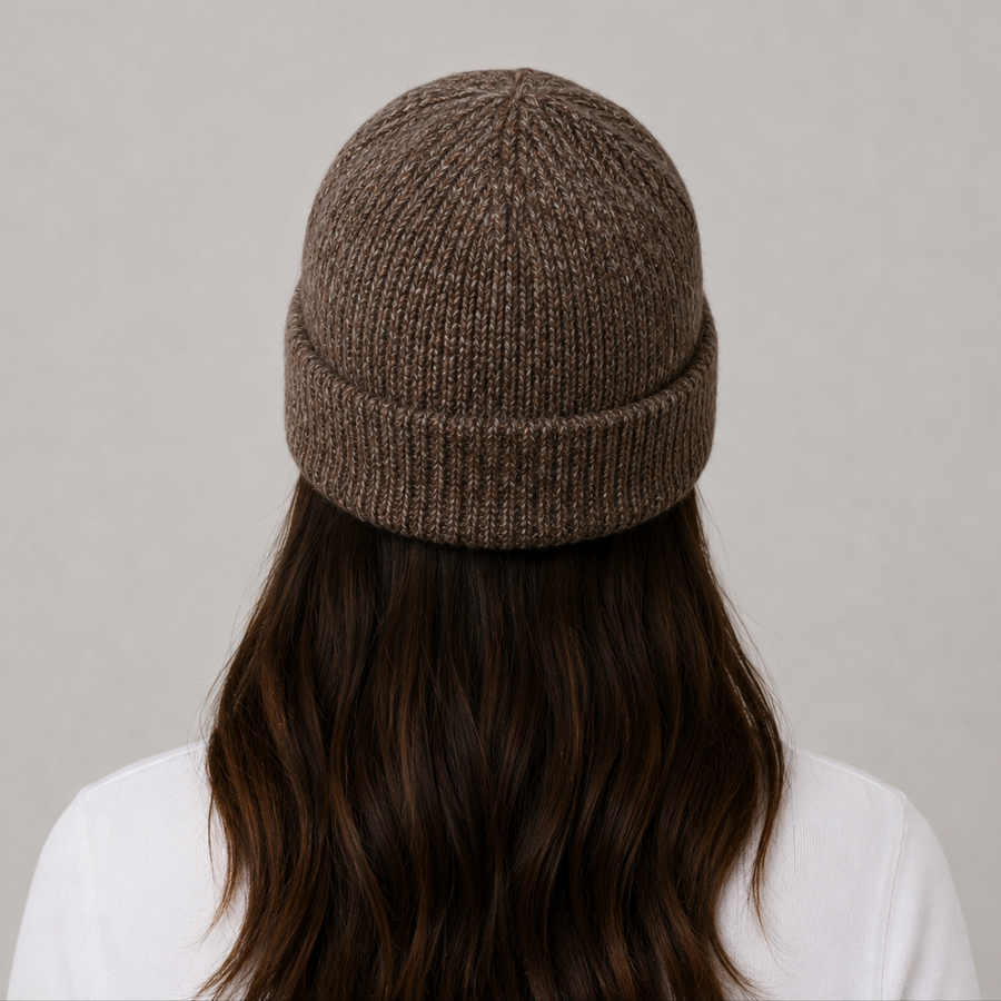 Rib-Knit Cotton-Blend Beyond Symbol Beanie