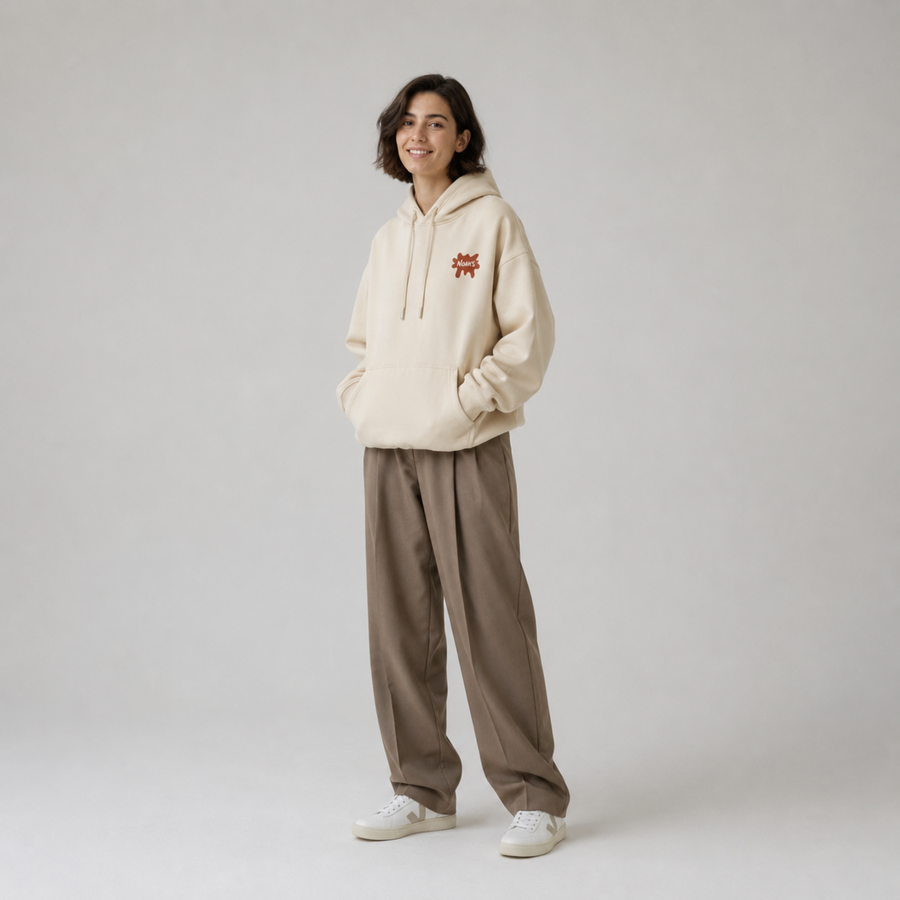Never Alone Cotton Hoodie