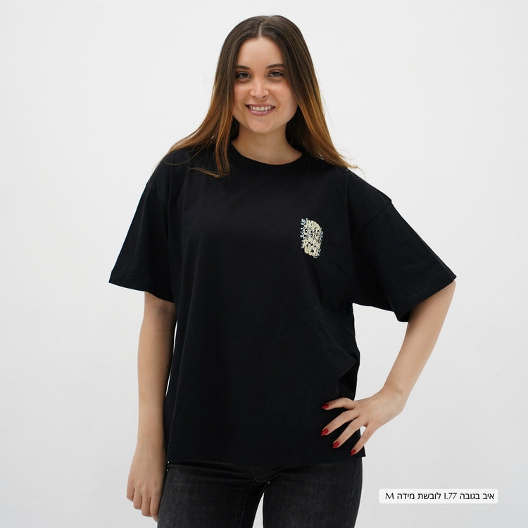 Mid-Oversized Happy Wealth T-Shirt