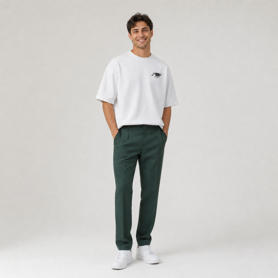 Mid-Oversized Eyes Ahead T-Shirt