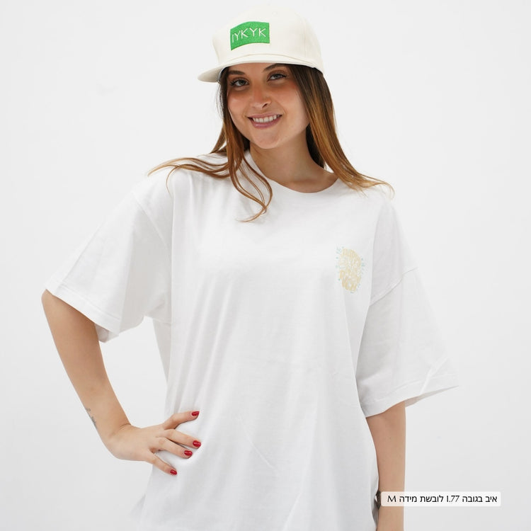 Mid-Oversized Happy Wealth T-Shirt