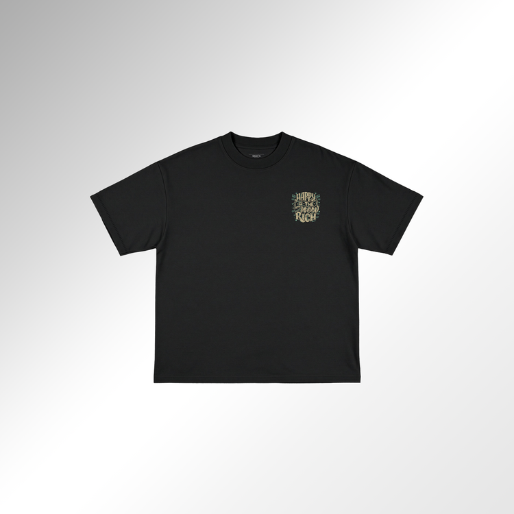 Mid-Oversized Happy Wealth T-Shirt