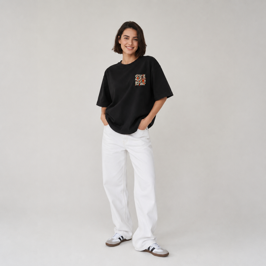 Mid-Oversized Divine Timing T-Shirt