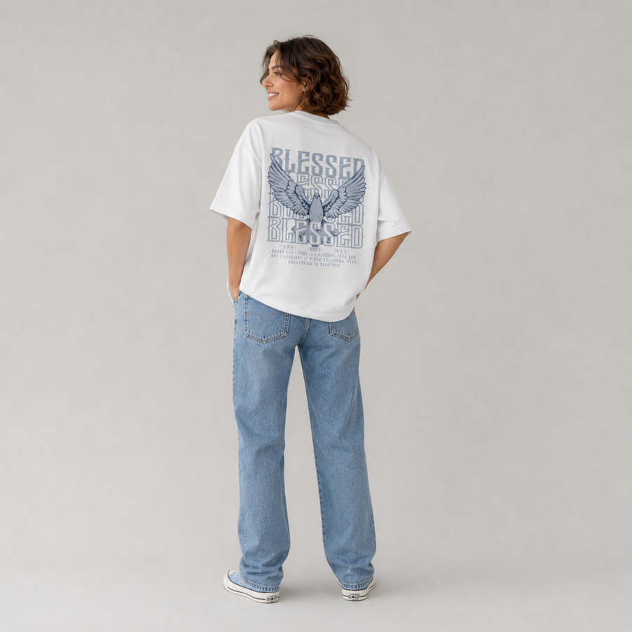 Mid-Oversized Blessed T-Shirt