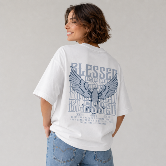 Mid-Oversized Blessed T-Shirt