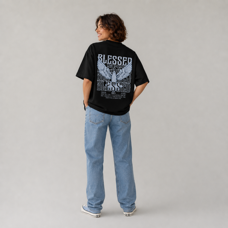 Mid-Oversized Blessed T-Shirt