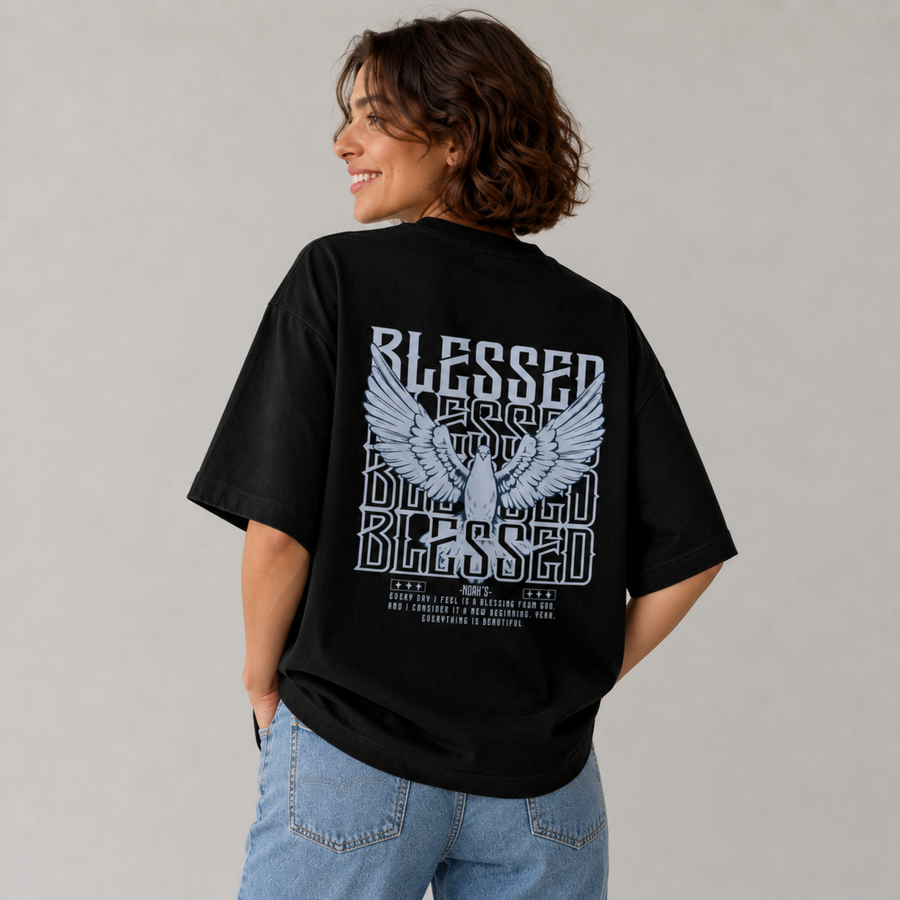Mid-Oversized Blessed T-Shirt