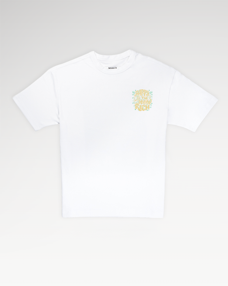 Mid-Oversized Happy Wealth T-Shirt