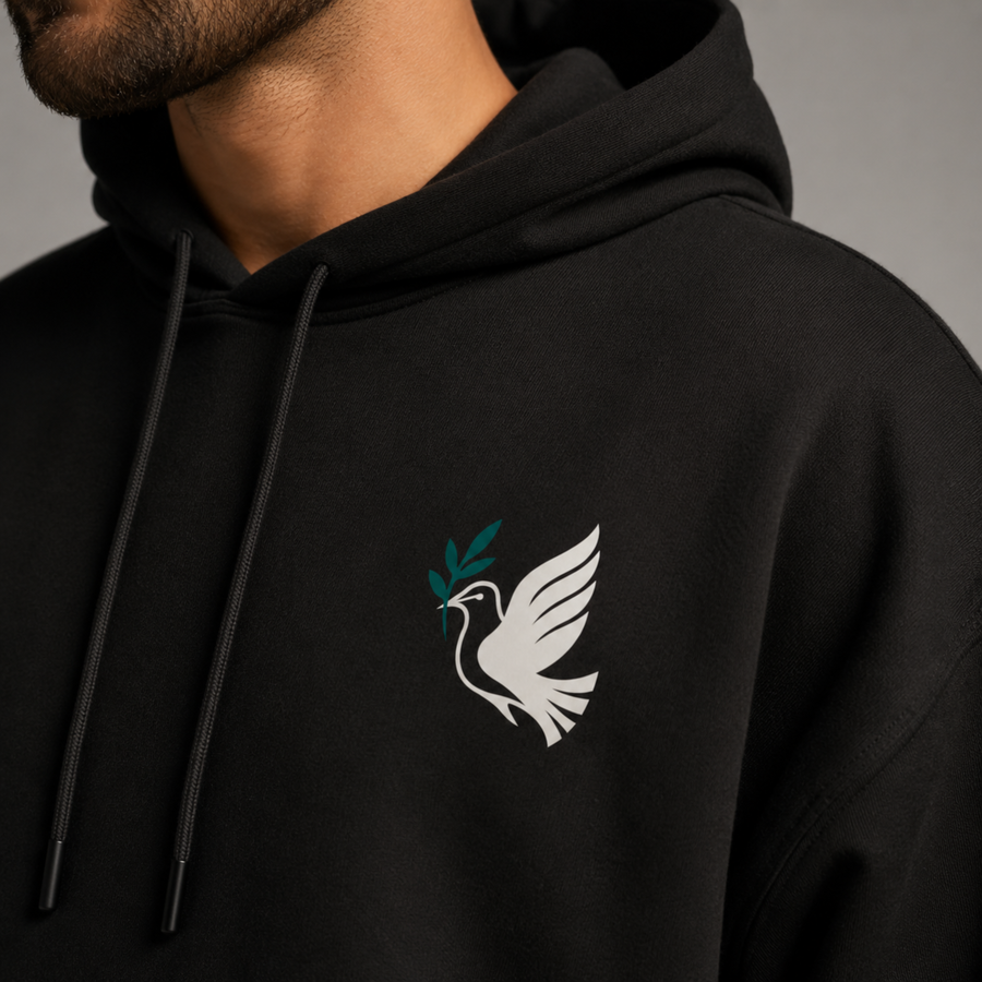 Rooted Dove Cotton Hoodie