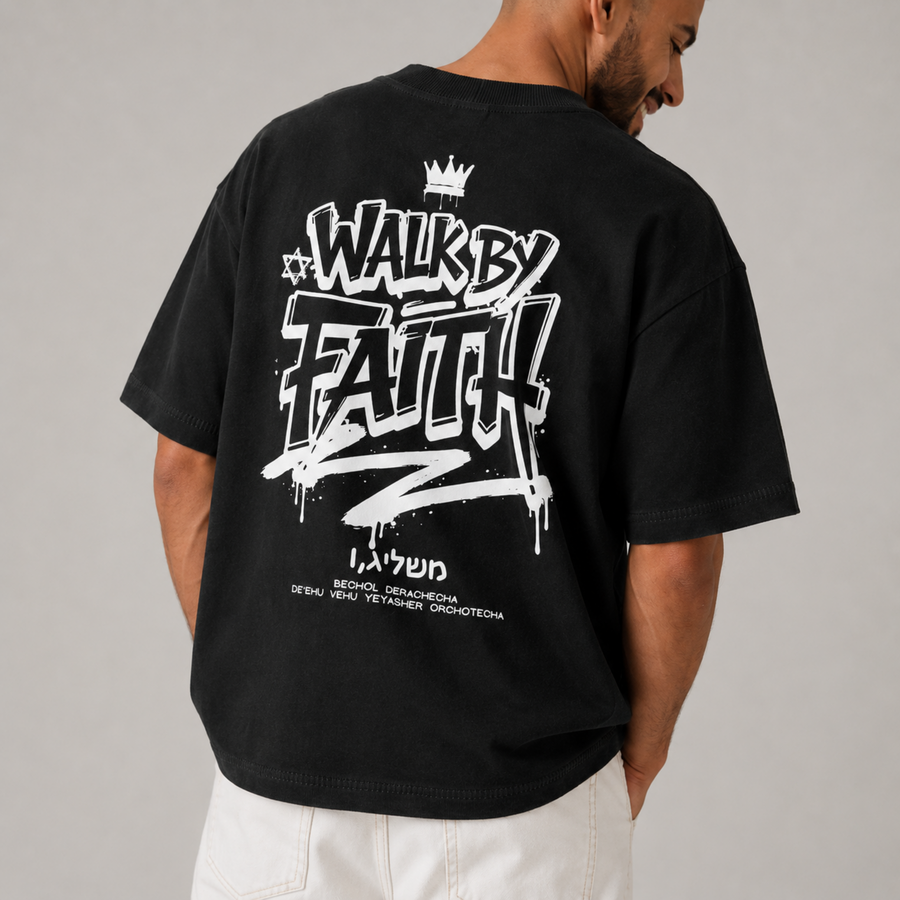 Mid-Oversized Walk by Faith T-Shirt