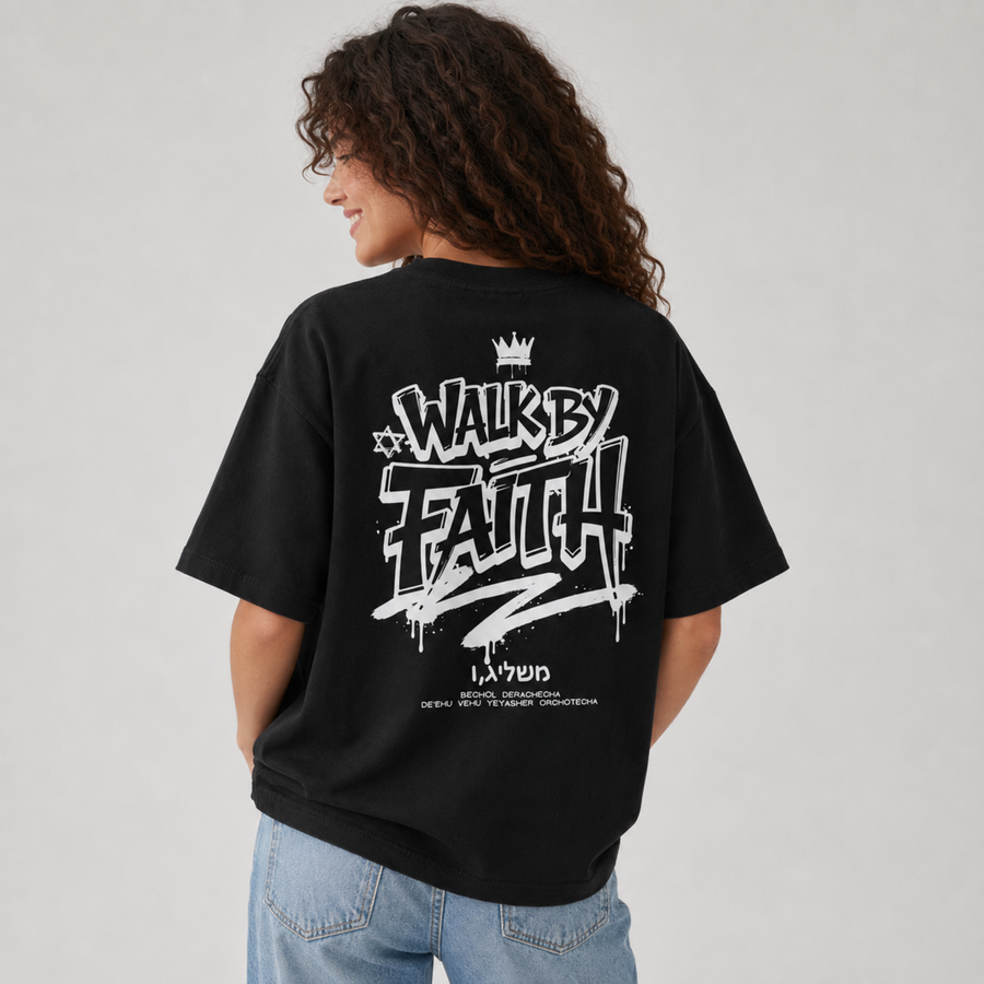 Mid-Oversized Walk by Faith T-Shirt