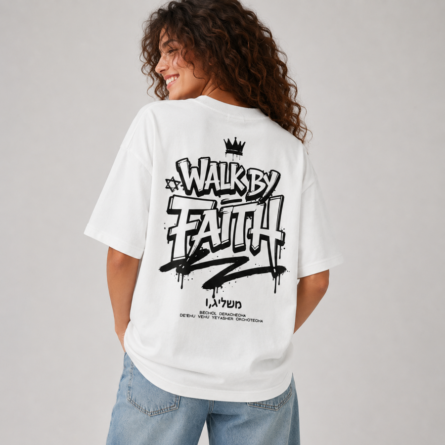 Mid-Oversized Walk by Faith T-Shirt