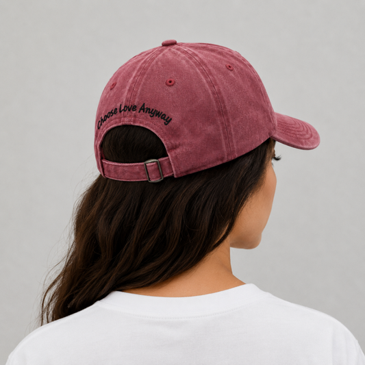Washed Cotton-Love Anyway Cap