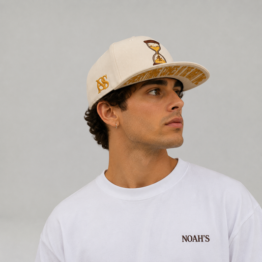Embroidered-Perfect Timing 199 Flat Brim Cap