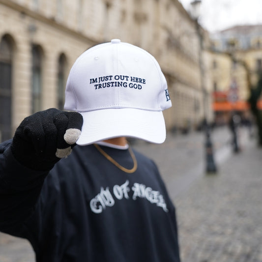 Faith-Embroidered Cotton Cap