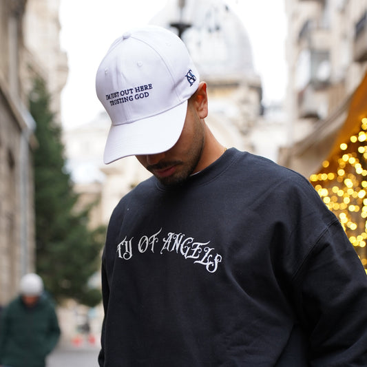 Faith-Embroidered Cotton Cap