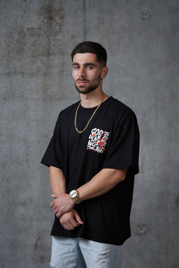 Mid-Oversized Divine Timing T-Shirt