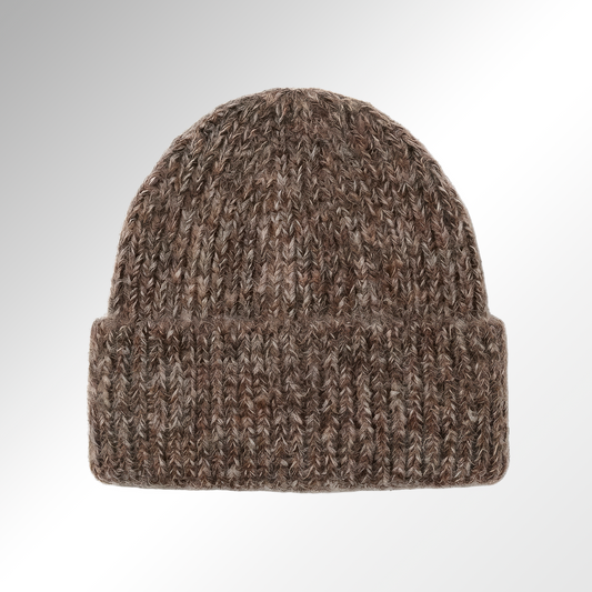 Rib-Knit Cotton-Blend Beyond Symbol Beanie