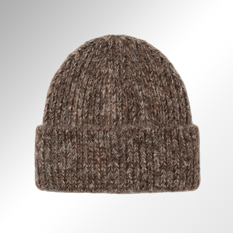 Rib-Knit Cotton-Blend Beyond Symbol Beanie