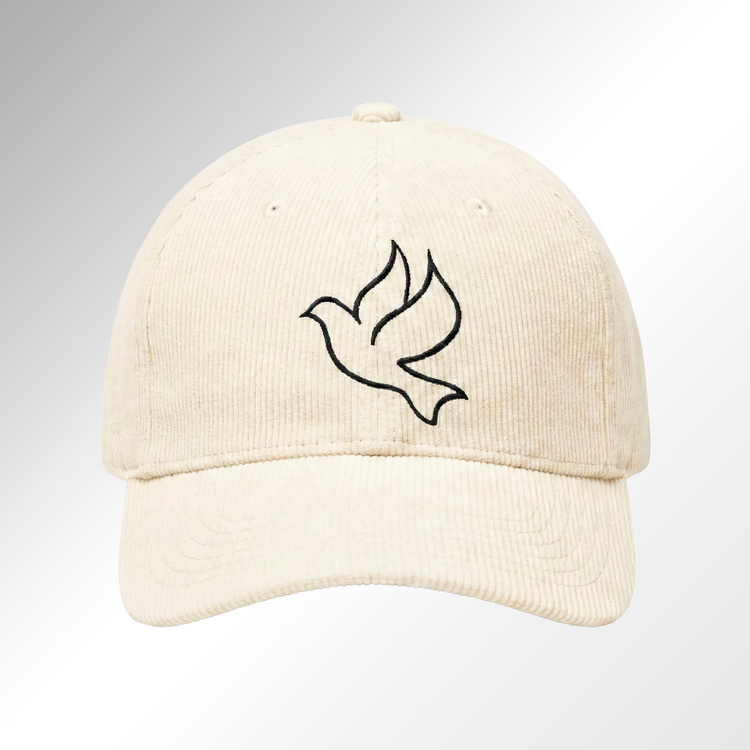 Embroidered-Peace Corduroy Cap