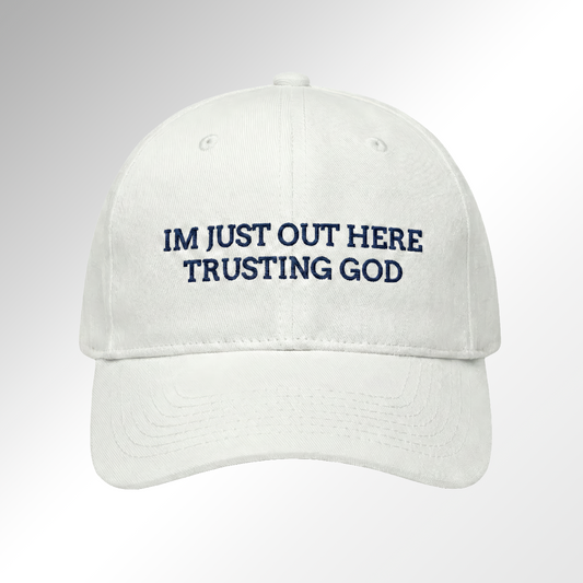 Faith-Embroidered Cotton Cap