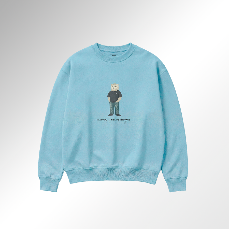 Navi Owl Style Fleece Sweatshirt