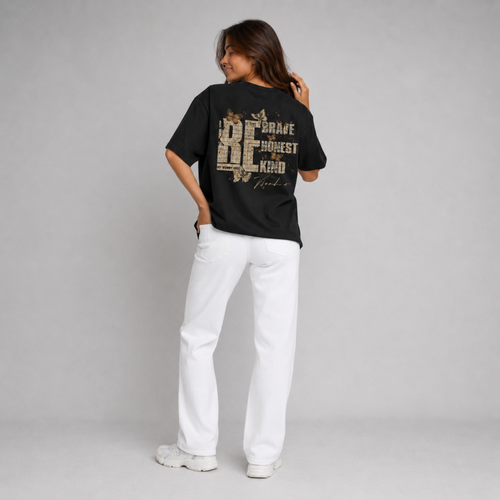 Mid-Oversized Brave&Kind T-Shirt