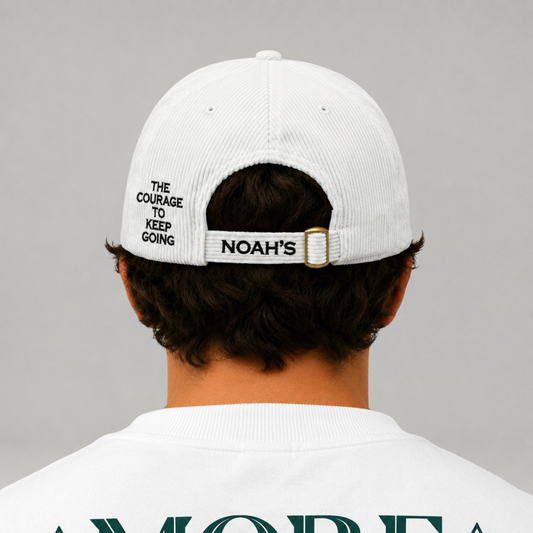 Embroidered-Keep Going Corduroy Cap