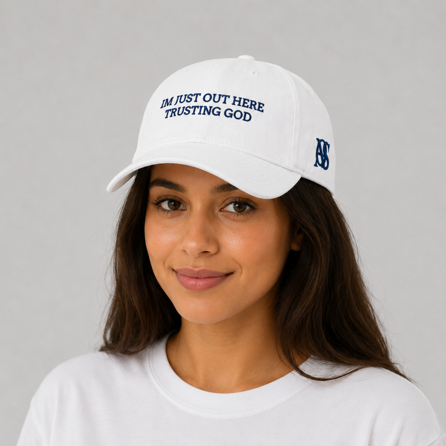 Faith-Embroidered Cotton Cap