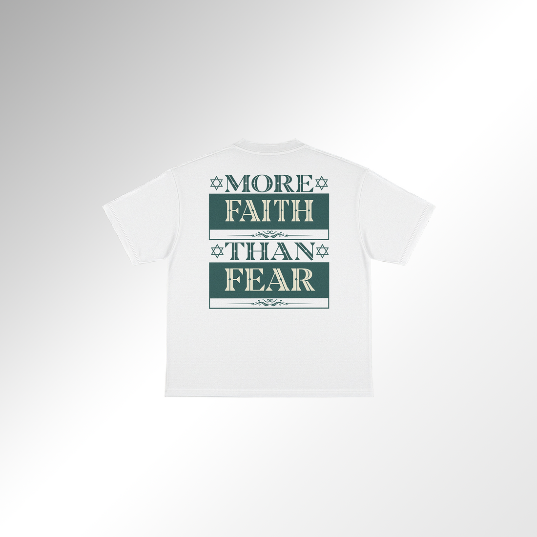 Mid-Oversized Faith Over Fear T-Shirt