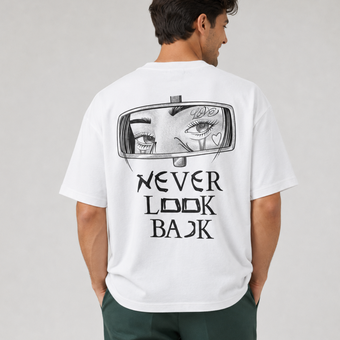 Mid-Oversized Eyes Ahead T-Shirt