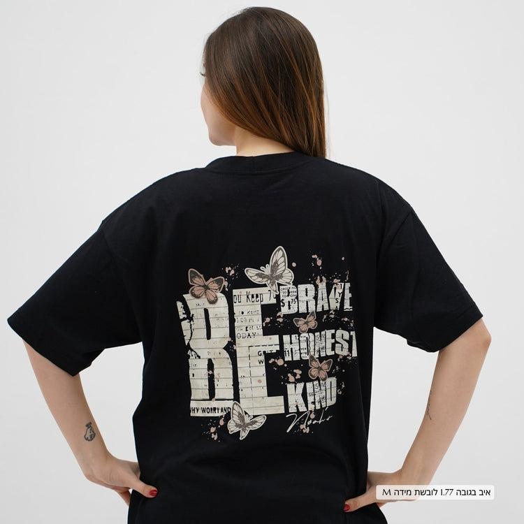 Mid-Oversized Brave&Kind T-Shirt