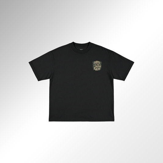 Mid-Oversized Happy Wealth T-Shirt