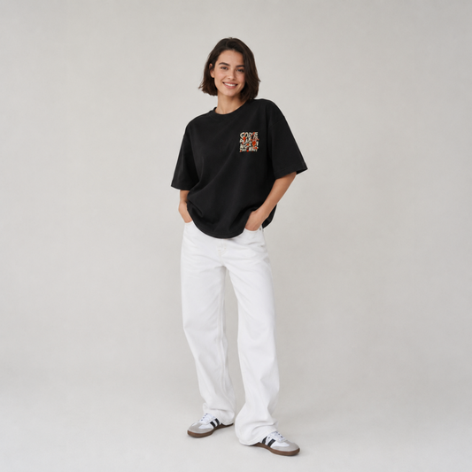 Mid-Oversized Divine Timing T-Shirt