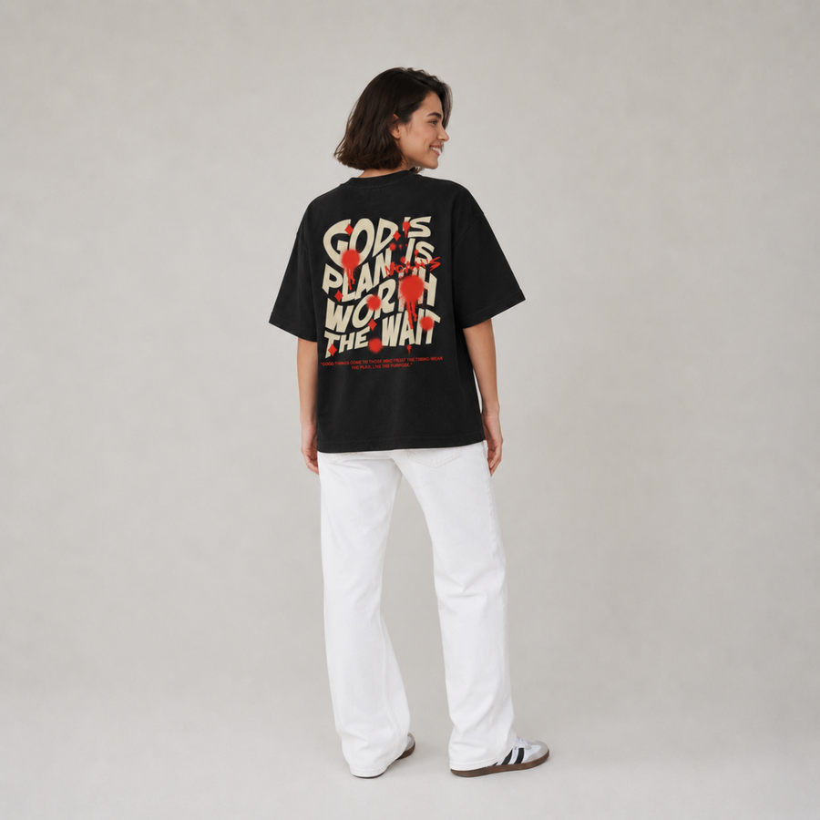 Mid-Oversized Divine Timing T-Shirt