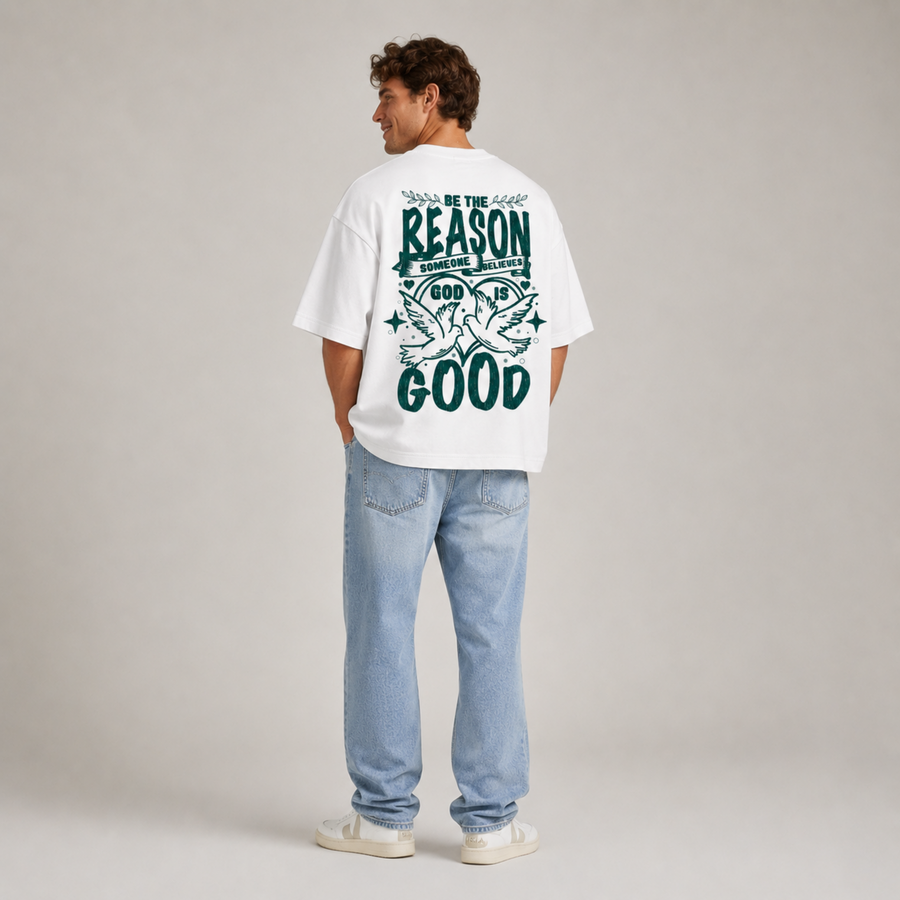 Mid-Oversized Faithful Impact T-Shirt