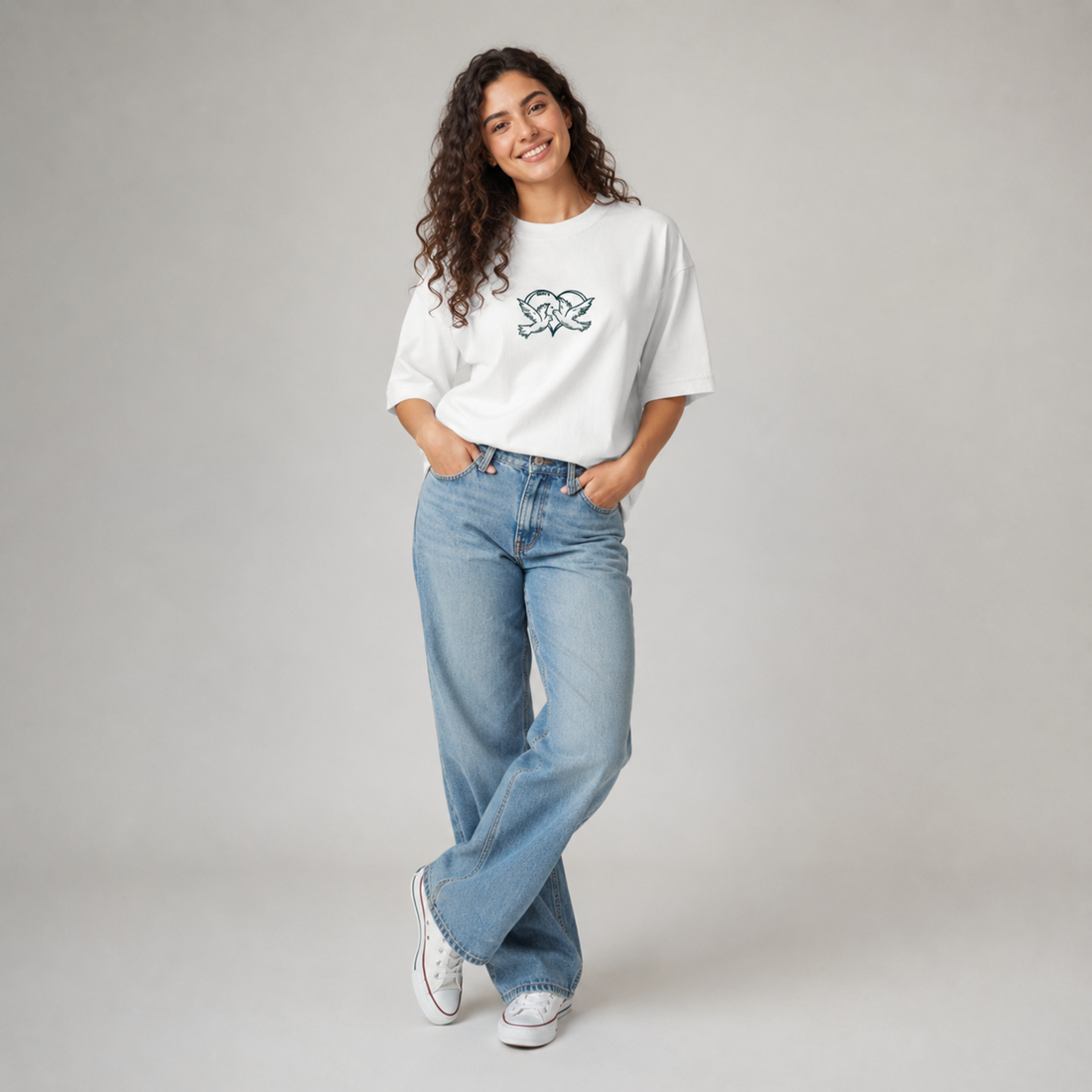 Mid-Oversized Faithful Impact T-Shirt