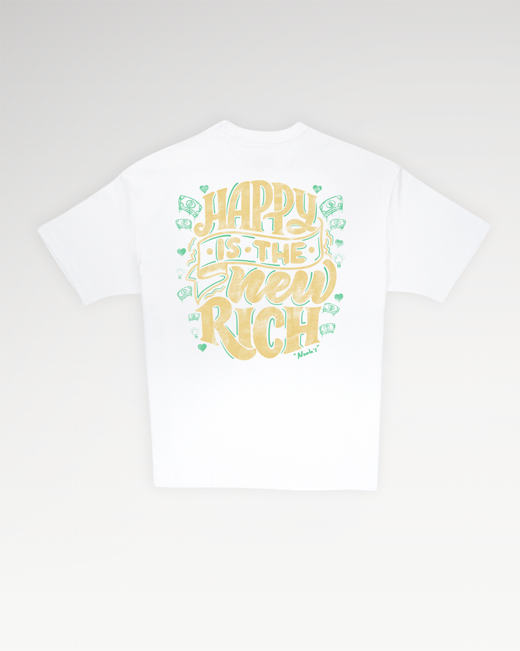 Mid-Oversized Happy Wealth T-Shirt