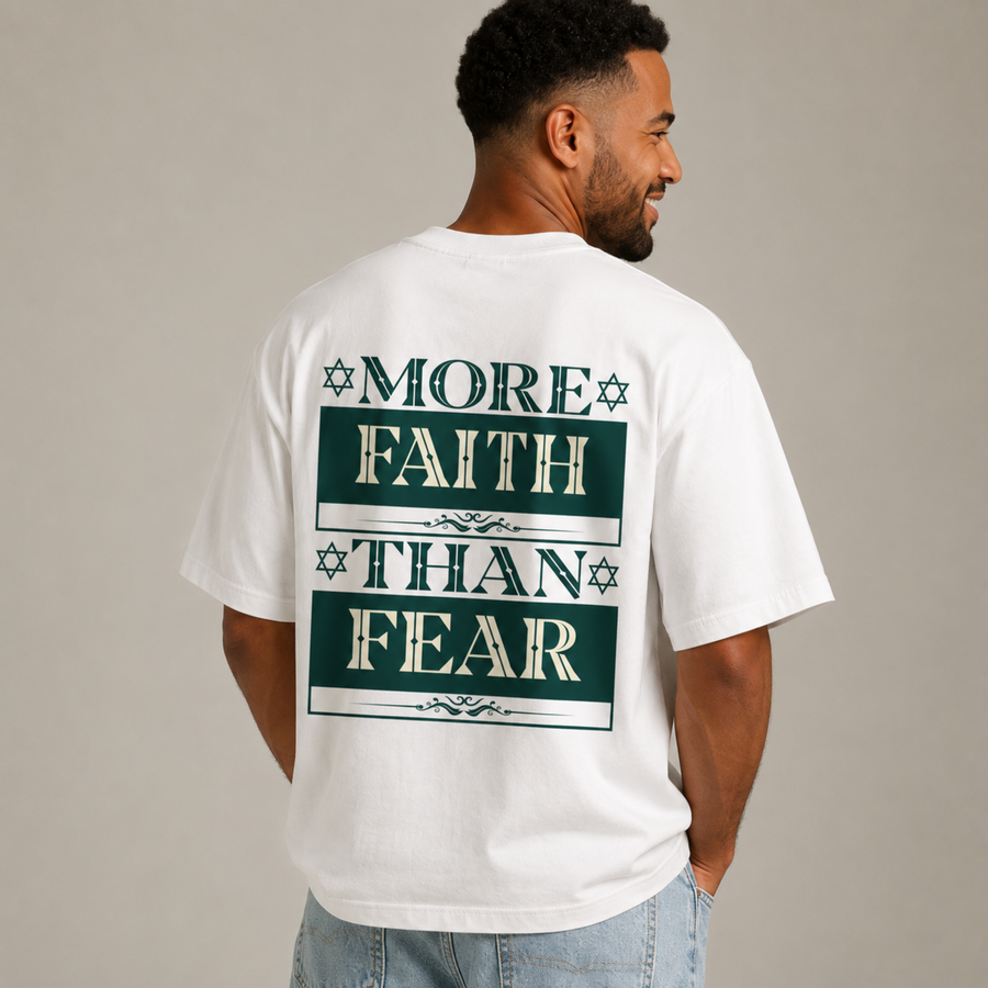 Mid-Oversized Faith Over Fear T-Shirt